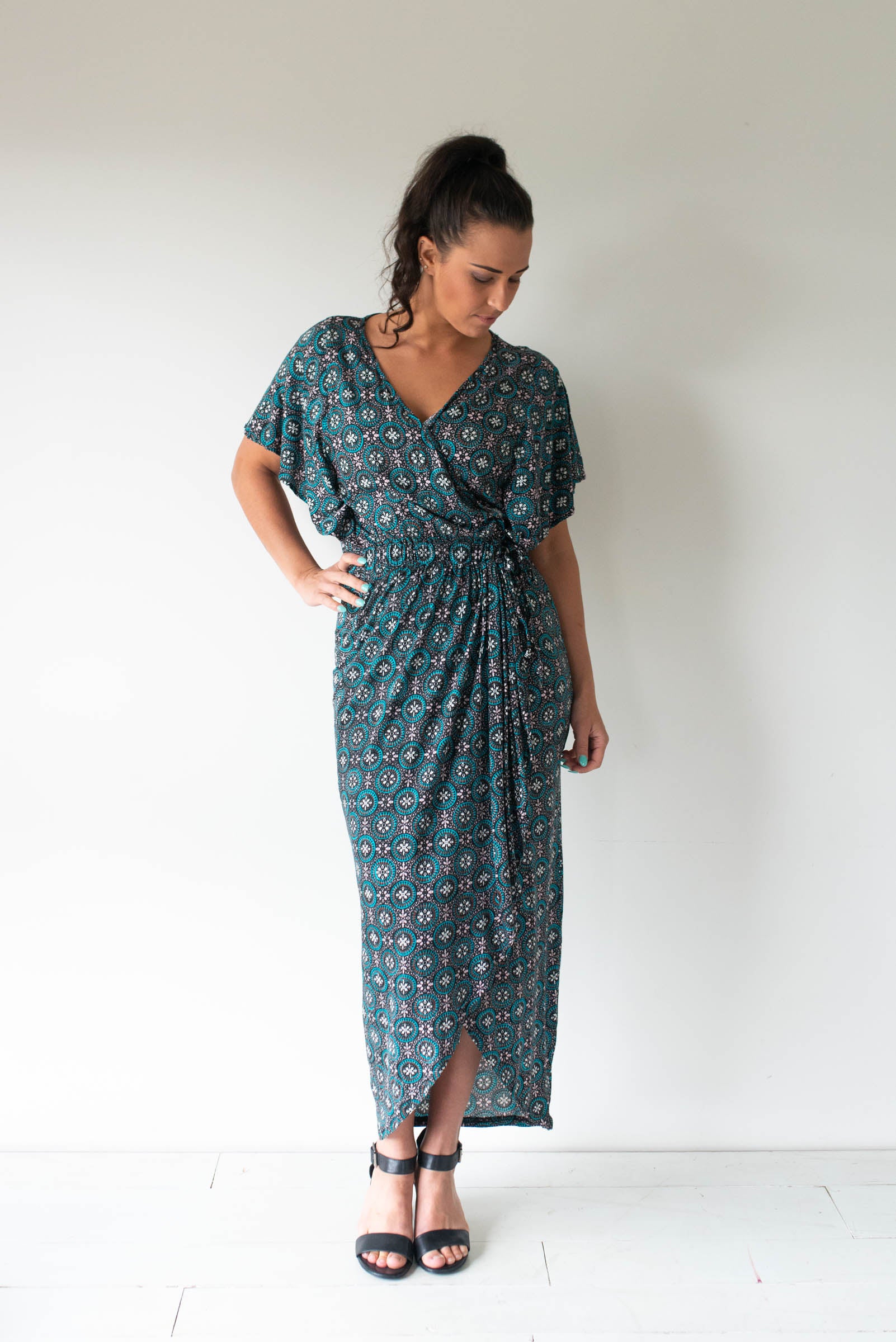 Tulip Wrap Dress/Batik Women | Lyn Rose ...